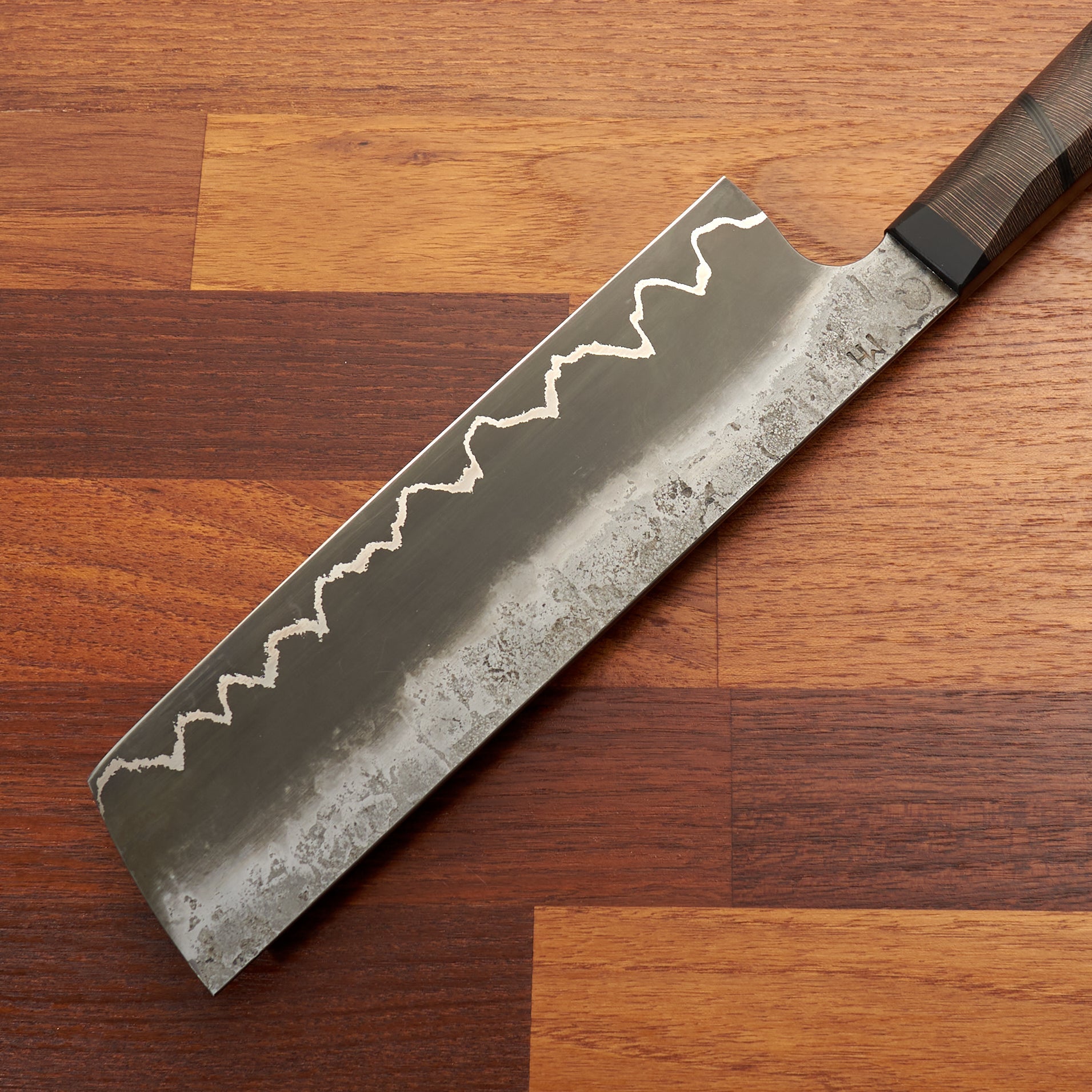 Nakiri 185mm Silverline 1.2842 – handle detail