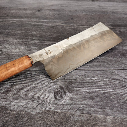Nakiri 185mm x 62mm AS/A2 Super Dammy with Spotted Gum Grip – side profile