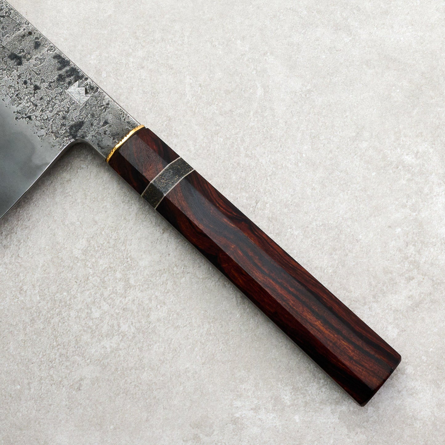 Nakiri 200mm Honyaki 135CR3 – handle detail