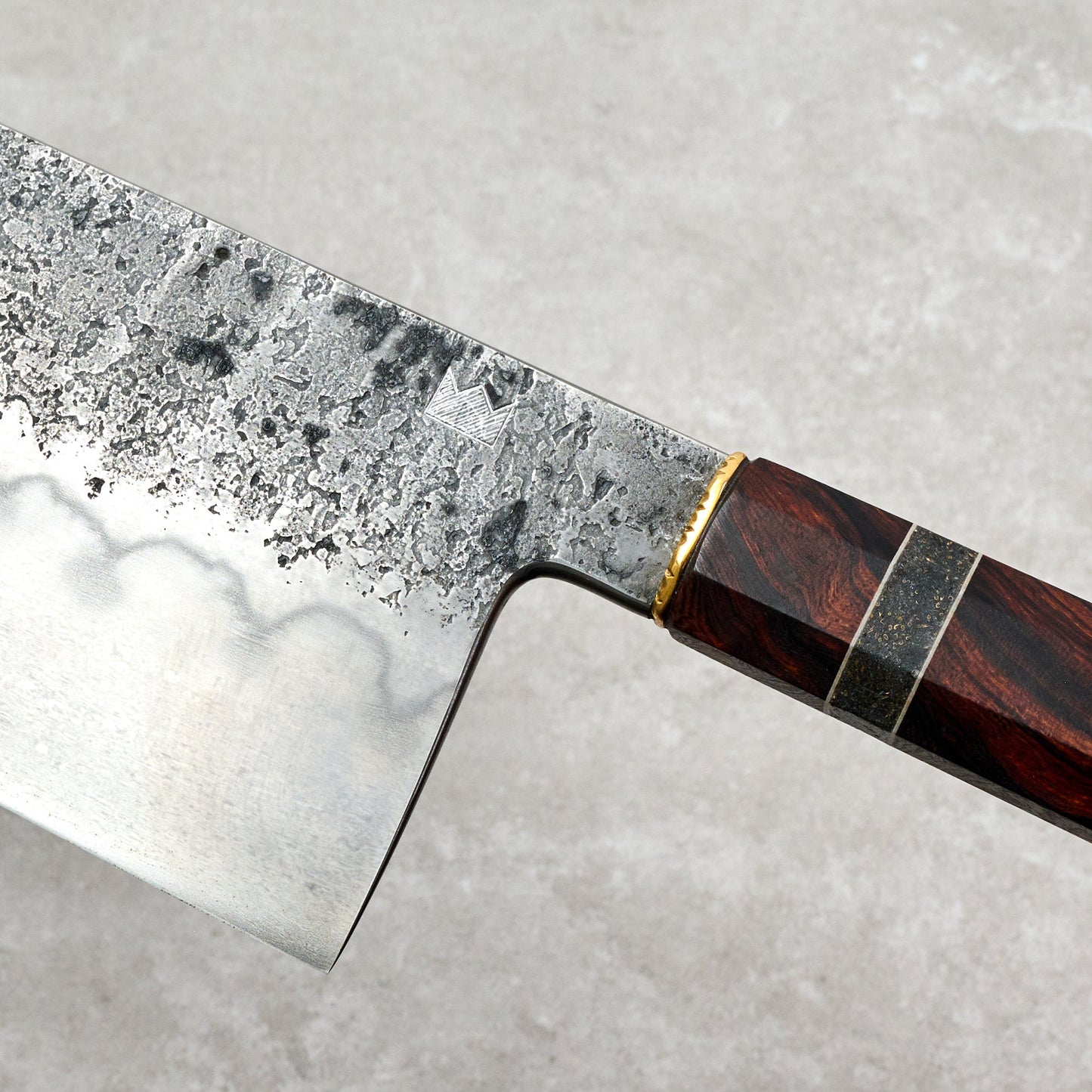 Nakiri 200mm Honyaki 135CR3 – blade close-up
