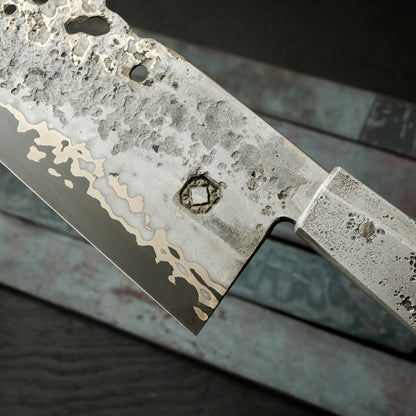 'DSRT' Nakiri 200mm GoMai – blade close-up