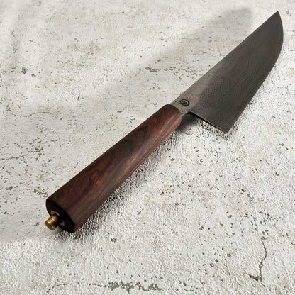 Oblivion Blades 240mm Gyuto 120 Layer Damascus Ironwood Handle - Handle