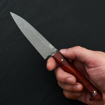 Paring 100mm RWL34 Australian Rosewood & Brass – side profile