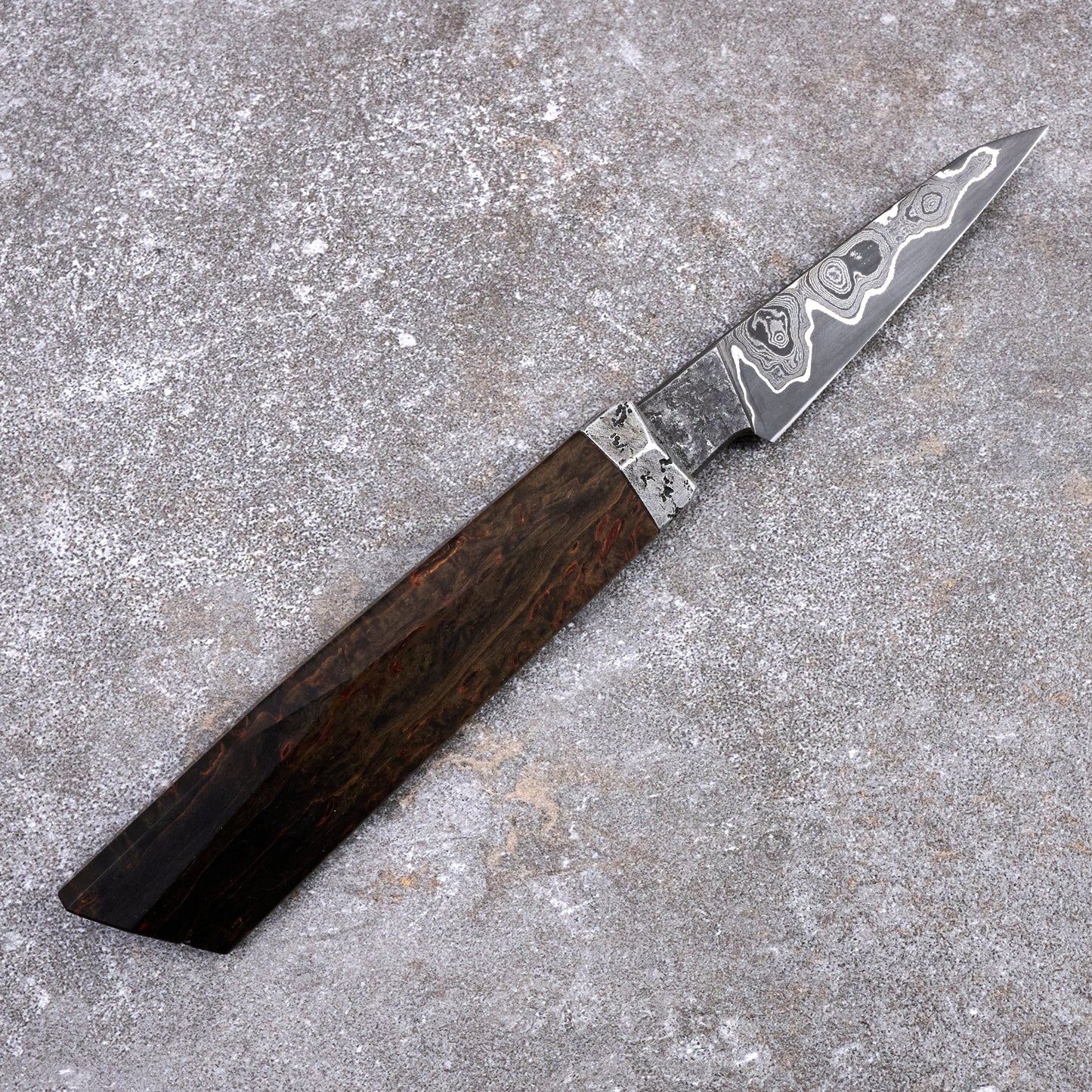 Huber X Karyś Parer 75mm GoMai Damascus, Nickel & Apex Ultra