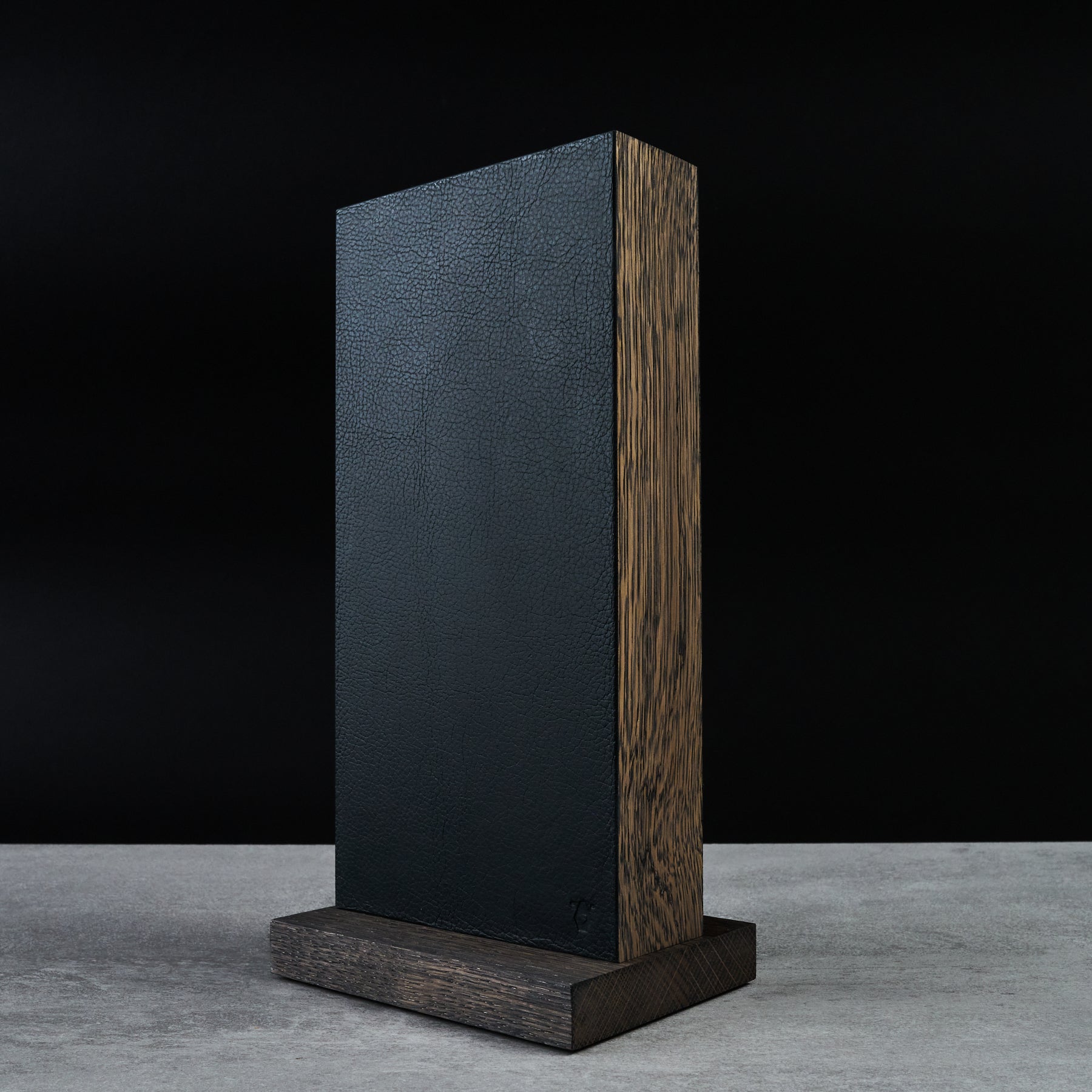 Oak & Leather Magnetic Knife Block by Piotr the Bear