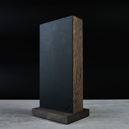 Oak & Leather Magnetic Knife Block by Piotr the Bear
