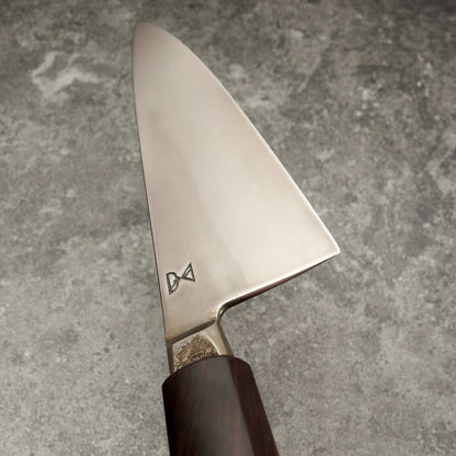 Radiona Breg Gyuto 225mm 1.2562 Honyaki African Blackwood and Almond Handle - Hamon