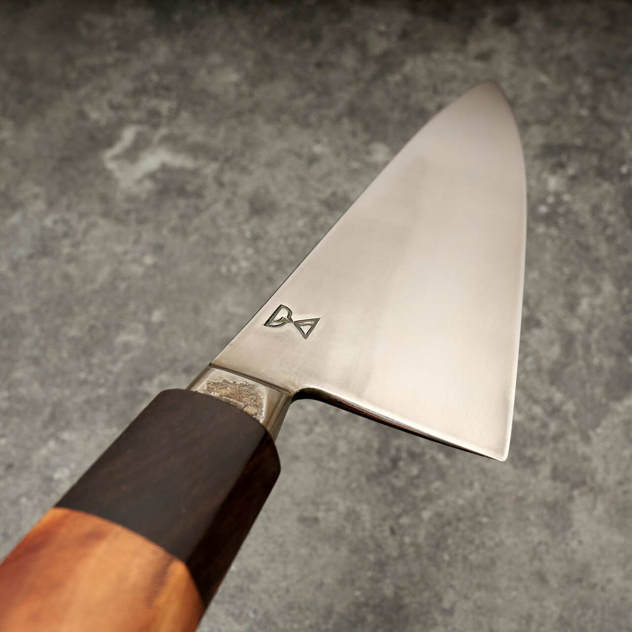 Radiona Breg Gyuto 225mm 1.2562 Honyaki African Blackwood and Almond Handle - Hamon