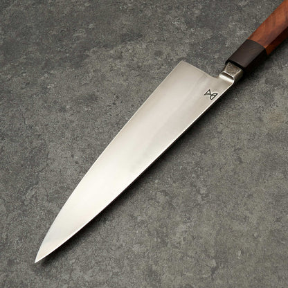 Radiona Breg Gyuto 225mm 1.2562 Honyaki African Blackwood and Almond Handle - Profile