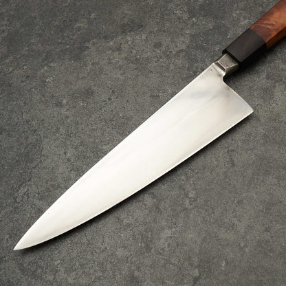 Radiona Breg Gyuto 225mm 1.2562 Honyaki African Blackwood and Almond Handle - Profile