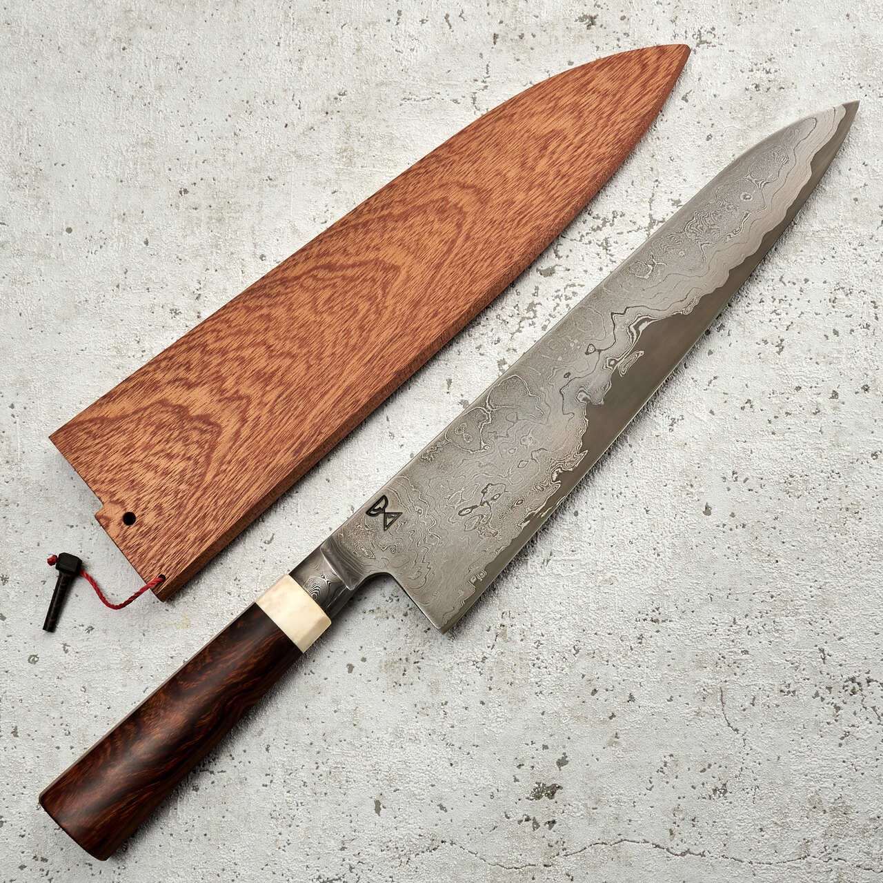 Radiona Breg Gyuto 250mm 1.2562 Damascus Clad Integral - Saya