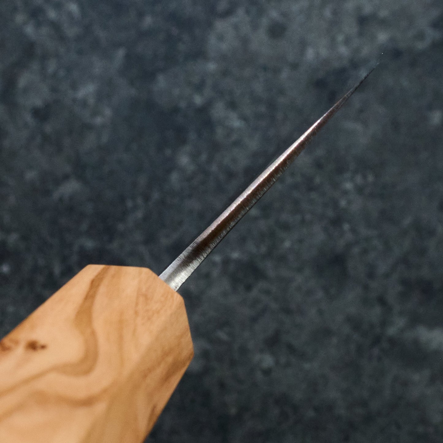 SKD Nakiri 165mm with Mono Olive Wood Handle – handle detail