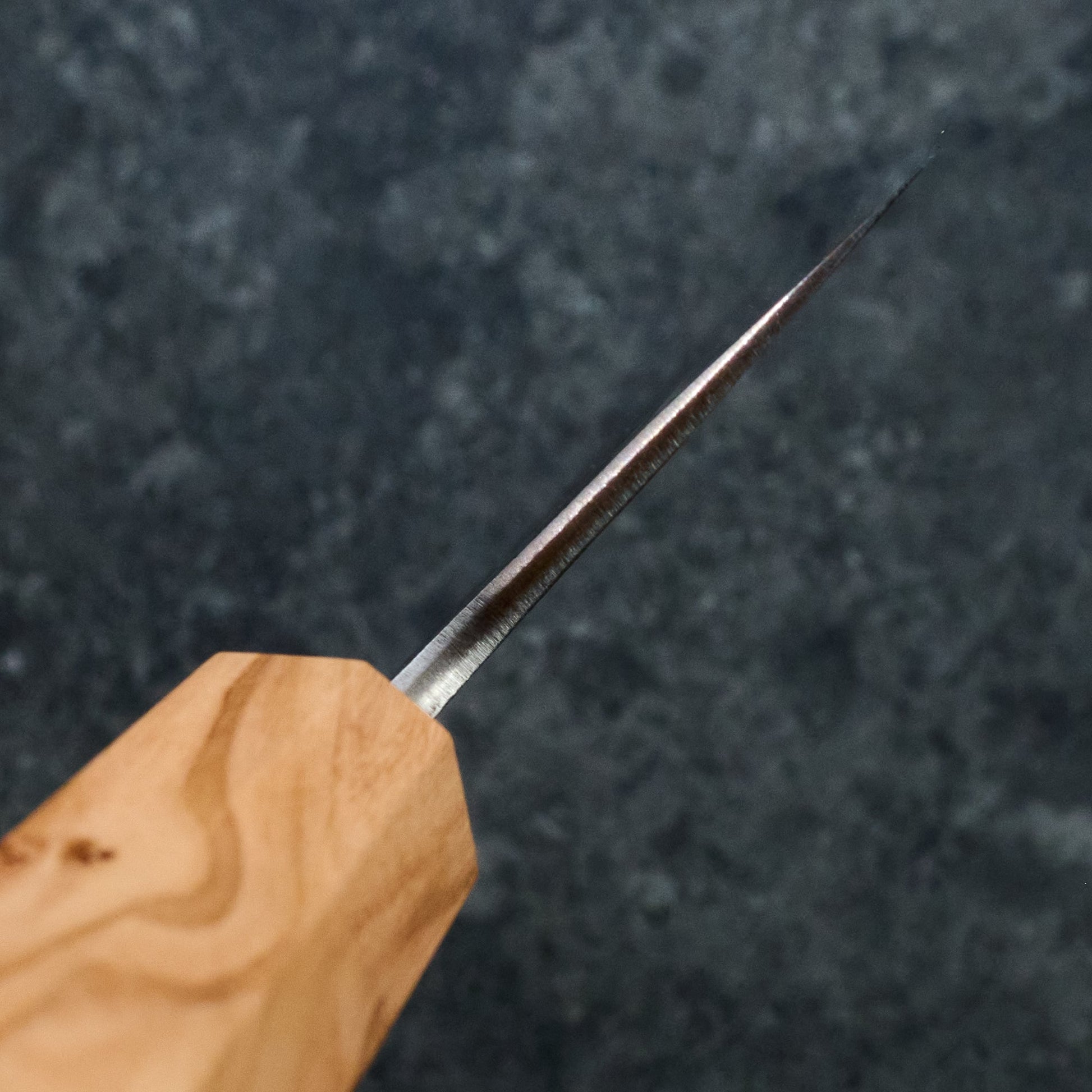 SKD Nakiri 165mm with Mono Olive Wood Handle – handle detail