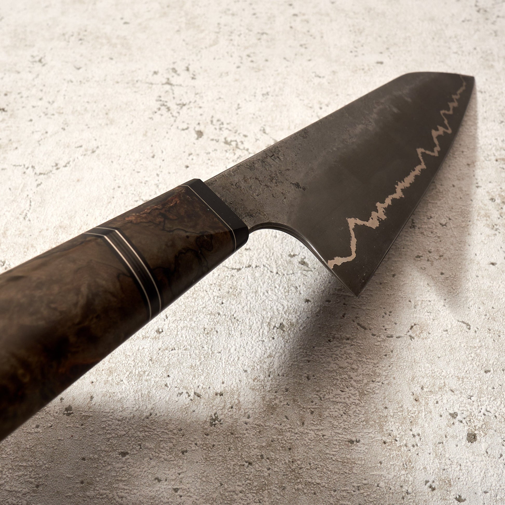 Santoku 180mm Silverline 1.2842 – side profile