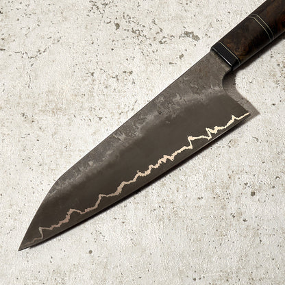 Santoku 180mm Silverline 1.2842 – blade close-up