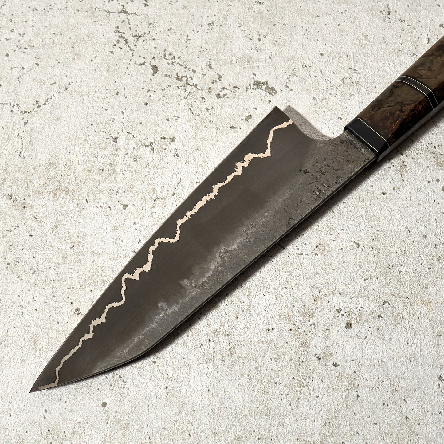 Santoku 180mm Silverline 1.2842 – detail view
