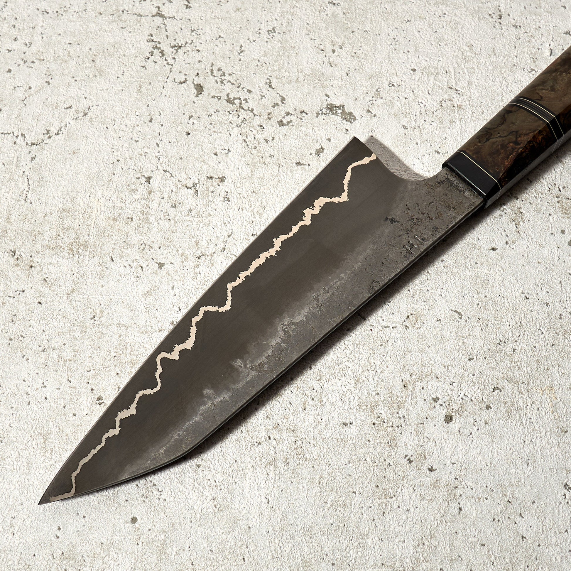 Santoku 180mm Silverline 1.2842 – detail view