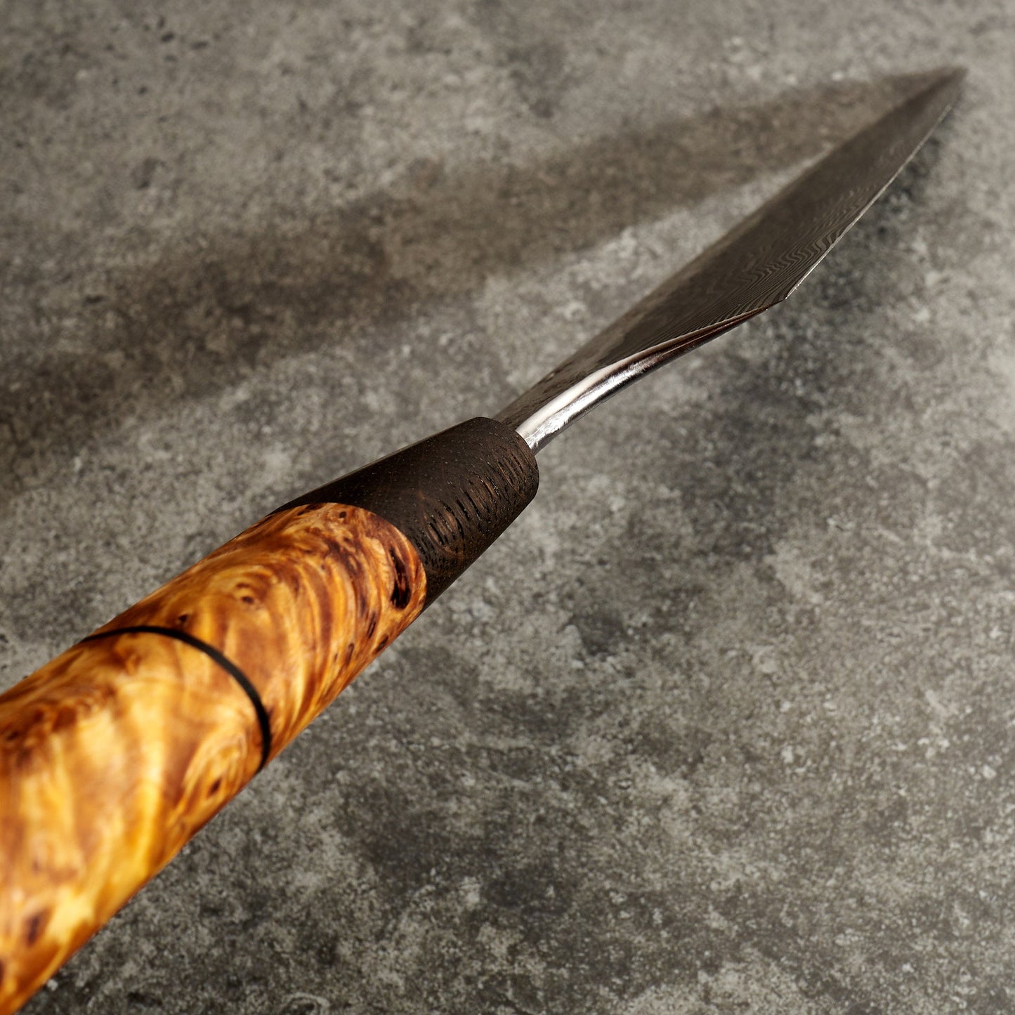 Santoku 180mm Damascus 'Fire & Sonic Waves' – view 6