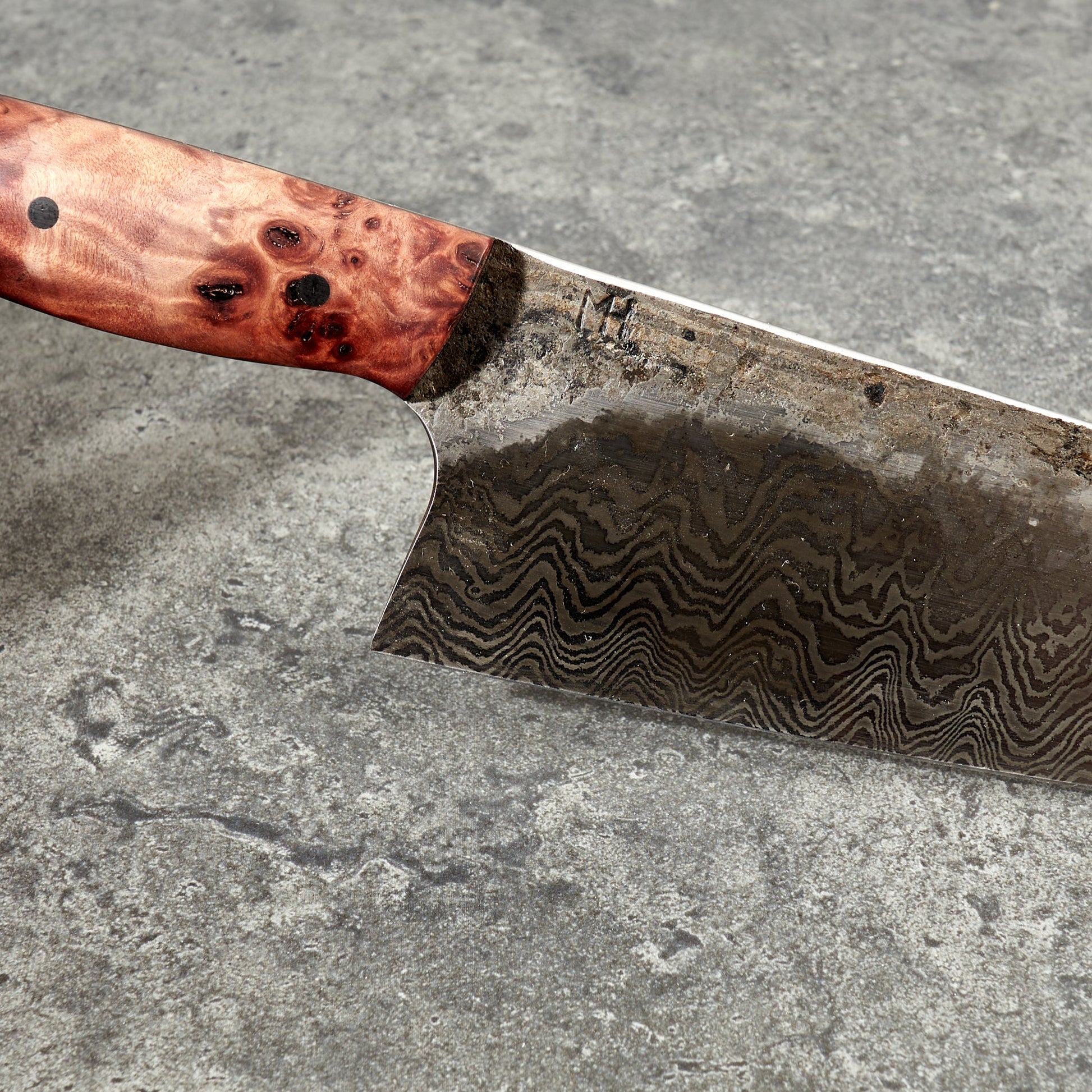 Santoku 190mm 60 layer Damascus Full Tang – view 6