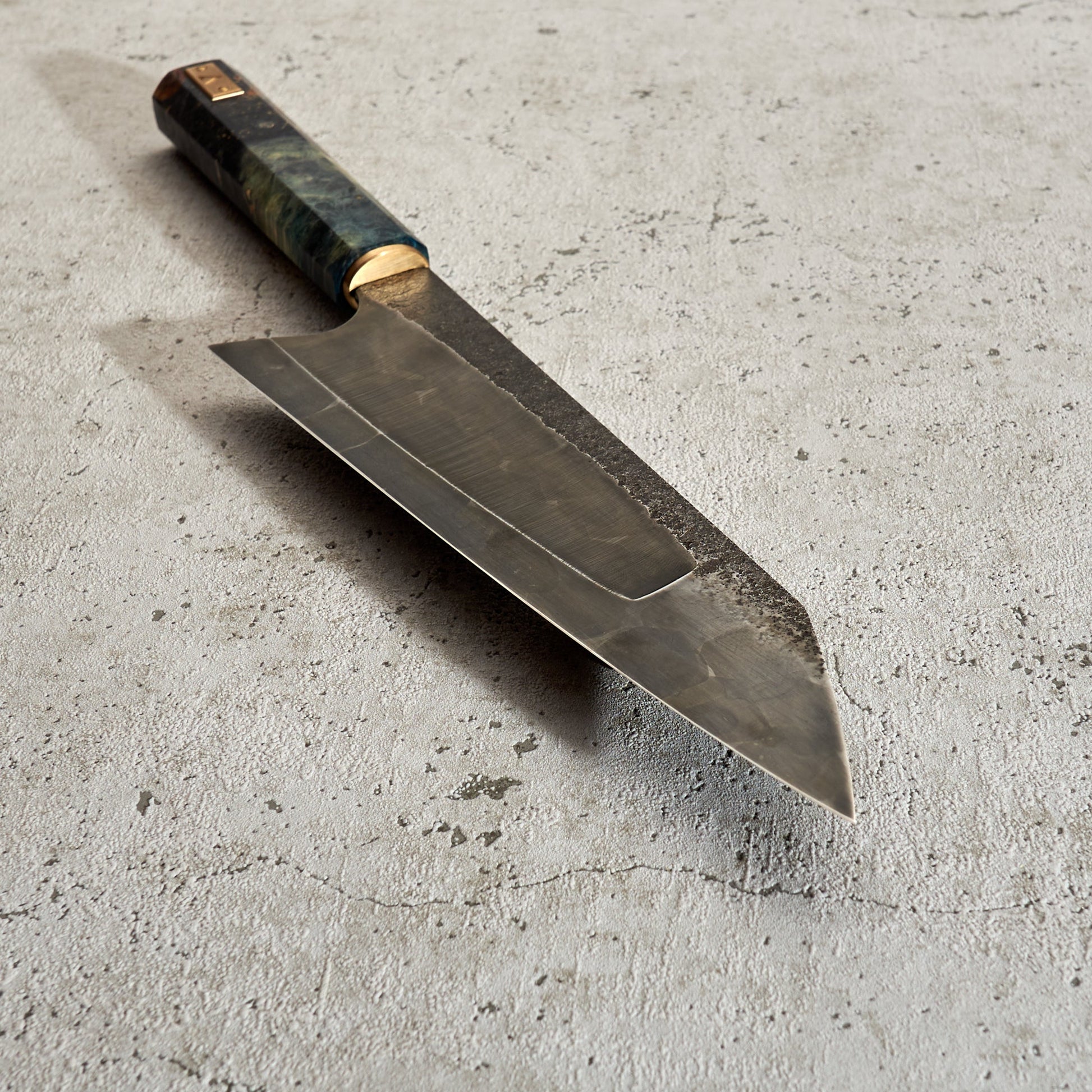 Santoku 200mm 'C' Grind 'Moonlight' Workhorse – detail view