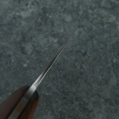 Santoku 205mm Damascus clad 1.2419 Koa Full Tang – blade close-up