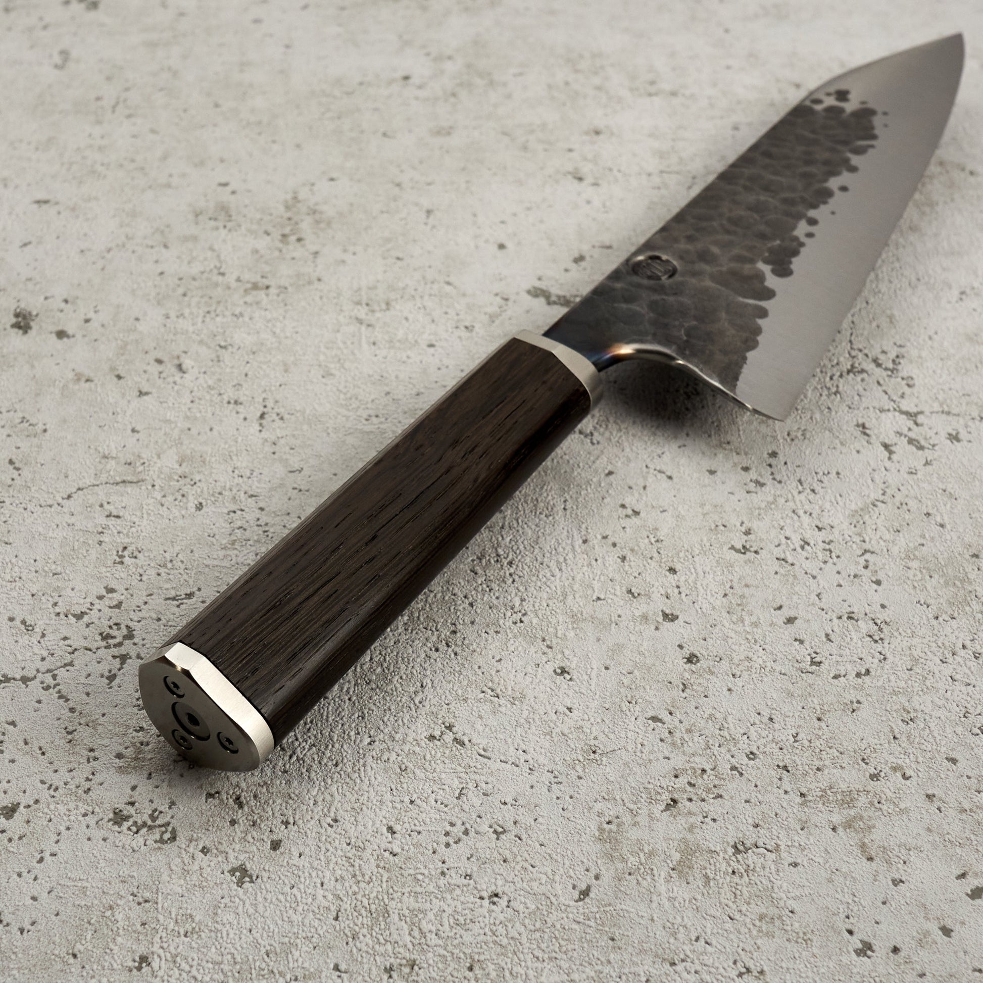 Santoku 210mm 'Denty' KU Bog Oak & Stainless – view 6