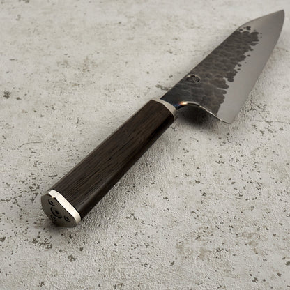 Santoku 210mm 'Denty' KU Bog Oak & Stainless – view 6
