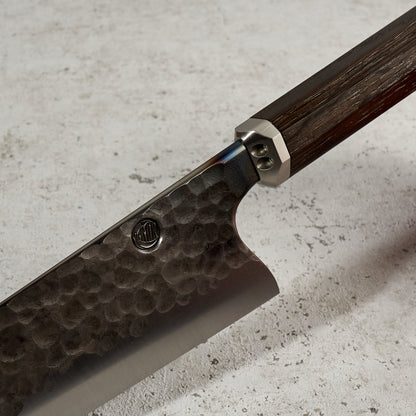 Santoku 210mm 'Denty' KU Bog Oak & Stainless – view 7