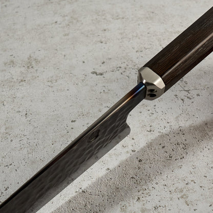 Santoku 210mm 'Denty' KU Bog Oak & Stainless – view 8