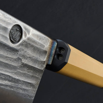 Santoku 210mm Parker Asahi Synthetic Take Down Set – handle detail