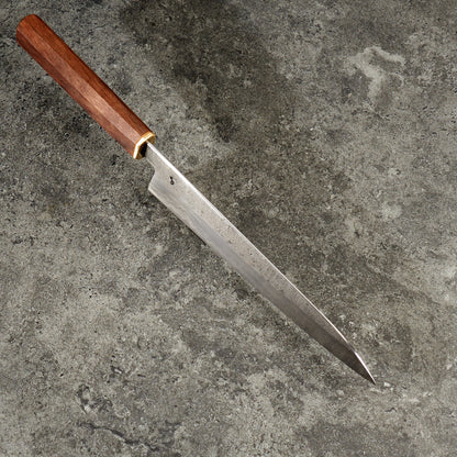 Spåre X OB Gyuto 220mm Modern Wrought Aogami Super Core – view 6