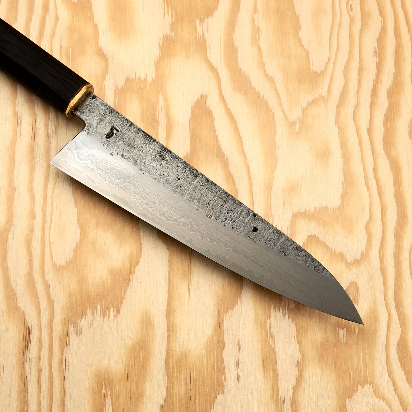 Spåre X OB Gyuto 220mm Modern Wrought Aogami Super Core – view 6