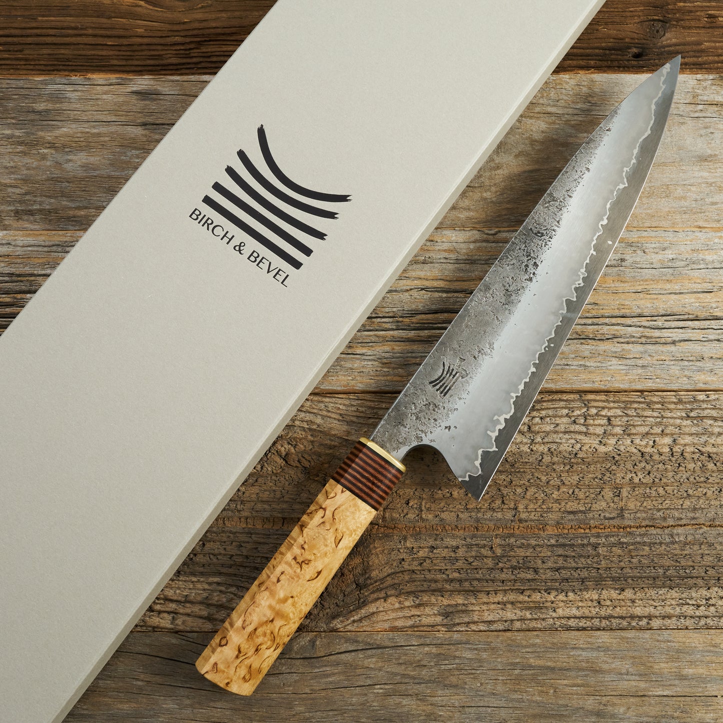 Gyuto Apex Ultra Stainless GoMai Masur Edition – detail view