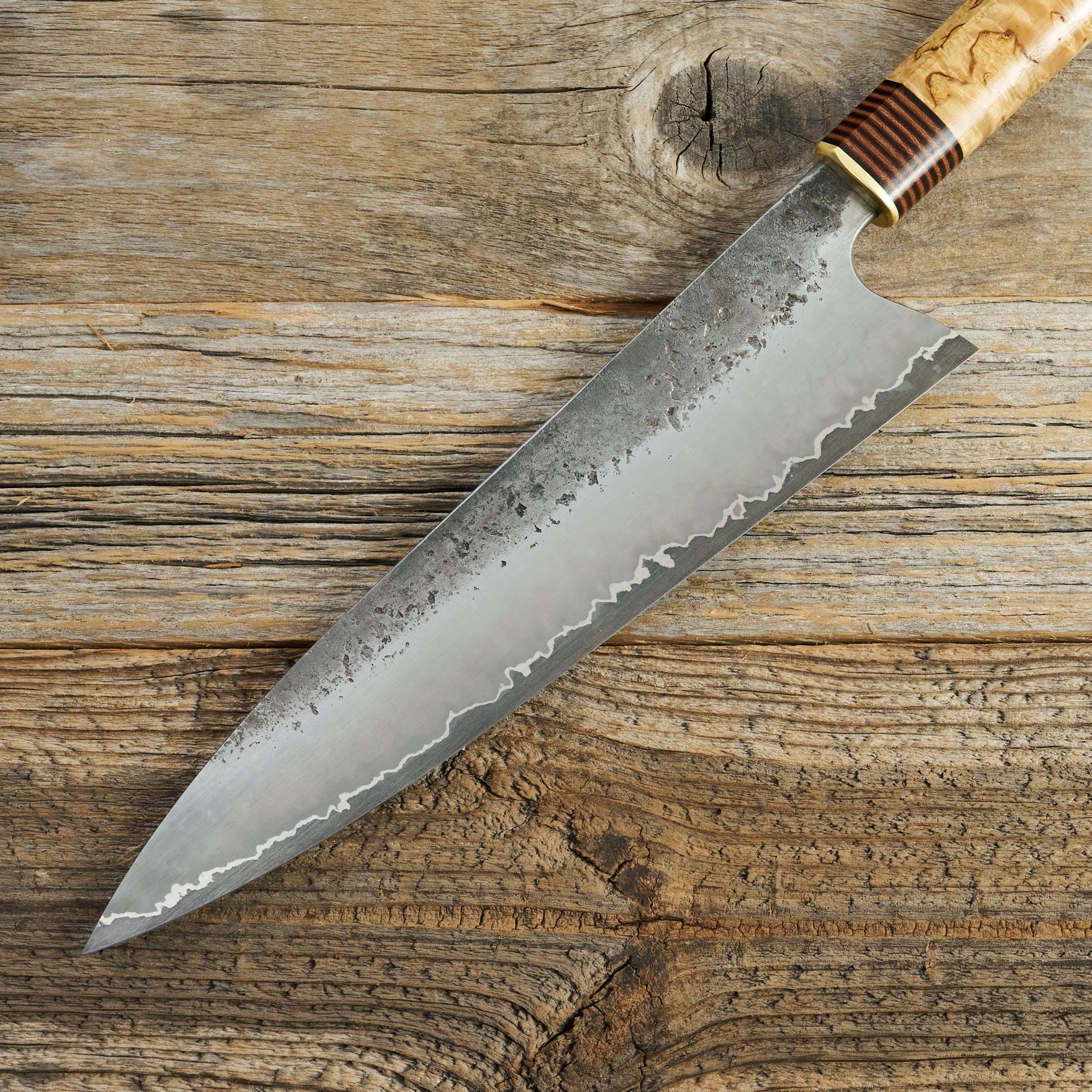 Gyuto Apex Ultra Stainless GoMai Masur Edition – side profile