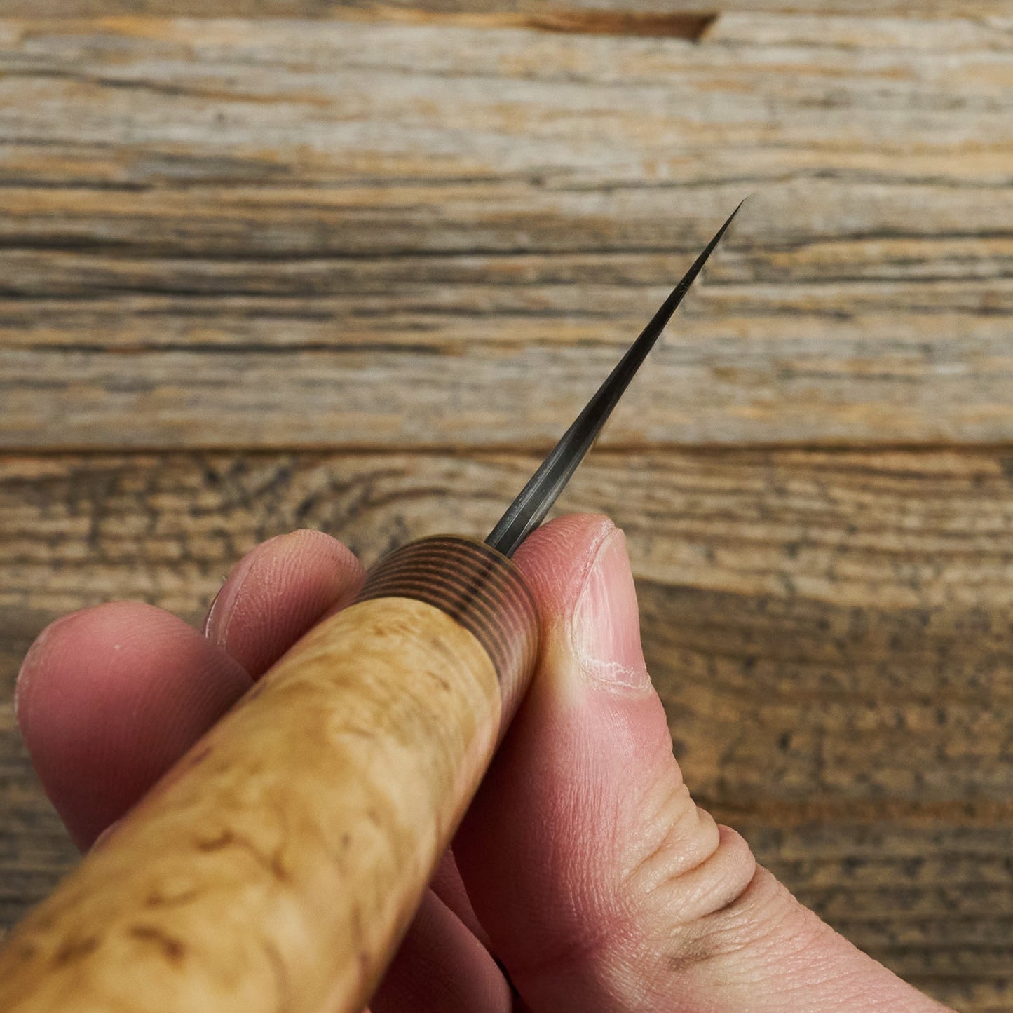 Gyuto Apex Ultra Stainless GoMai Masur Edition – blade close-up