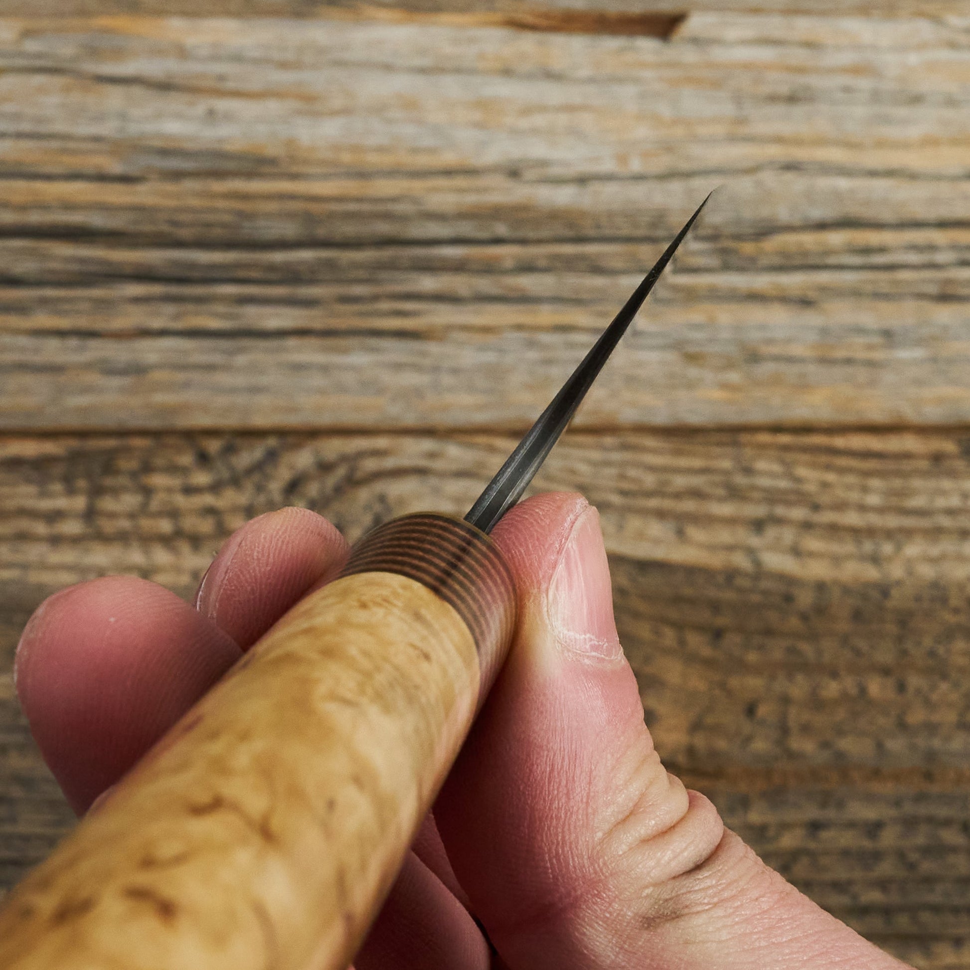 Gyuto Apex Ultra Stainless GoMai Masur Edition – blade close-up