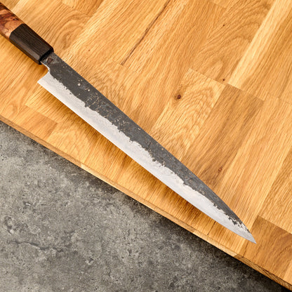 Sujihiki 270mm Suminagashi Clad 135Cr3 Ku Kasumi – detail view