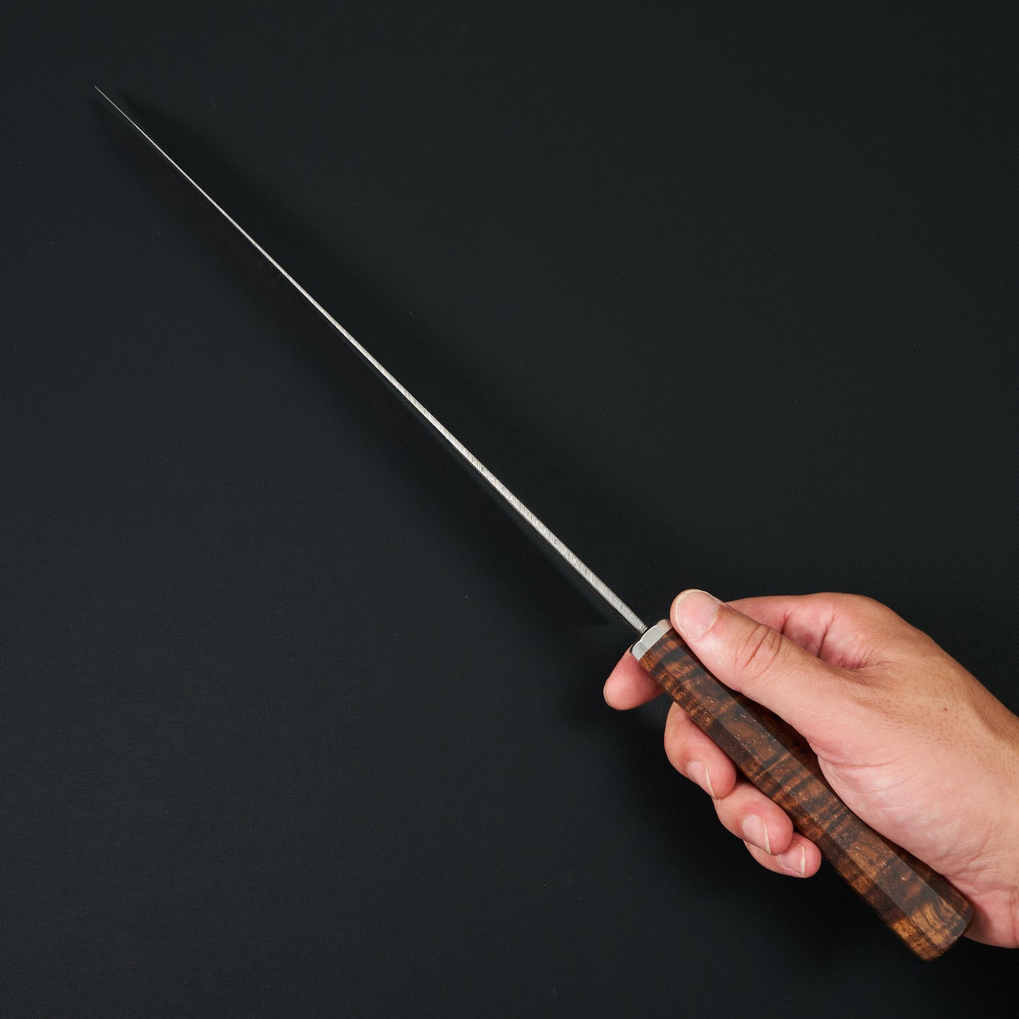 Sujihiki 270mm Damasteel & Koa – side profile