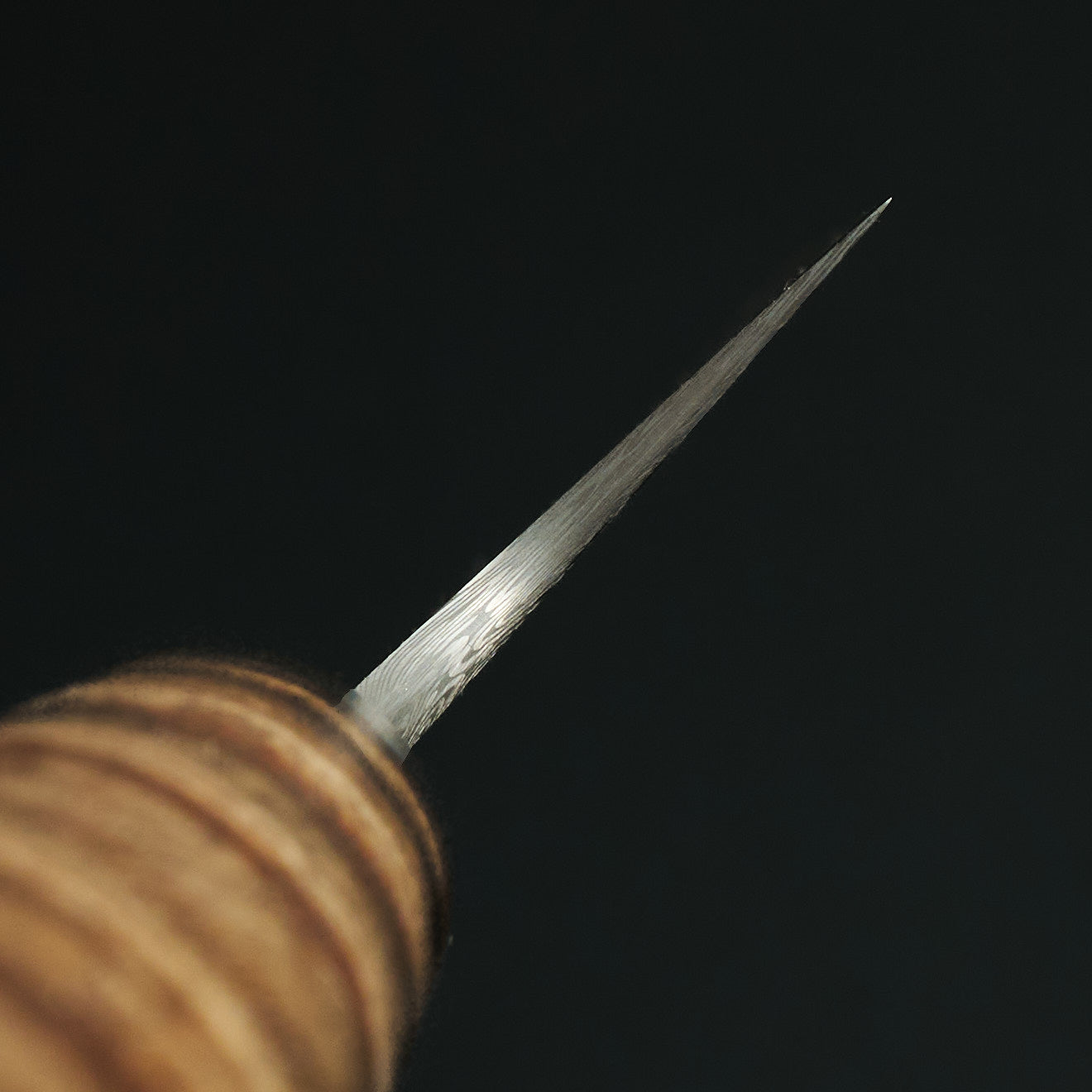 Sujihiki 270mm Damasteel & Koa – handle detail