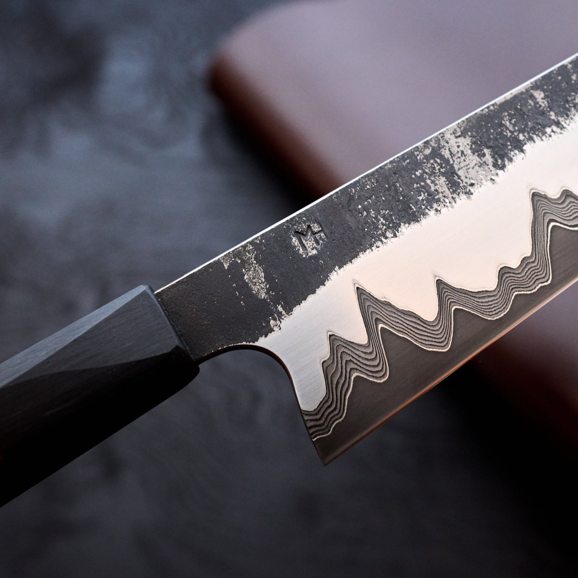 Sujihiki 315mm Ku Mai 1.2519 Core – detail view