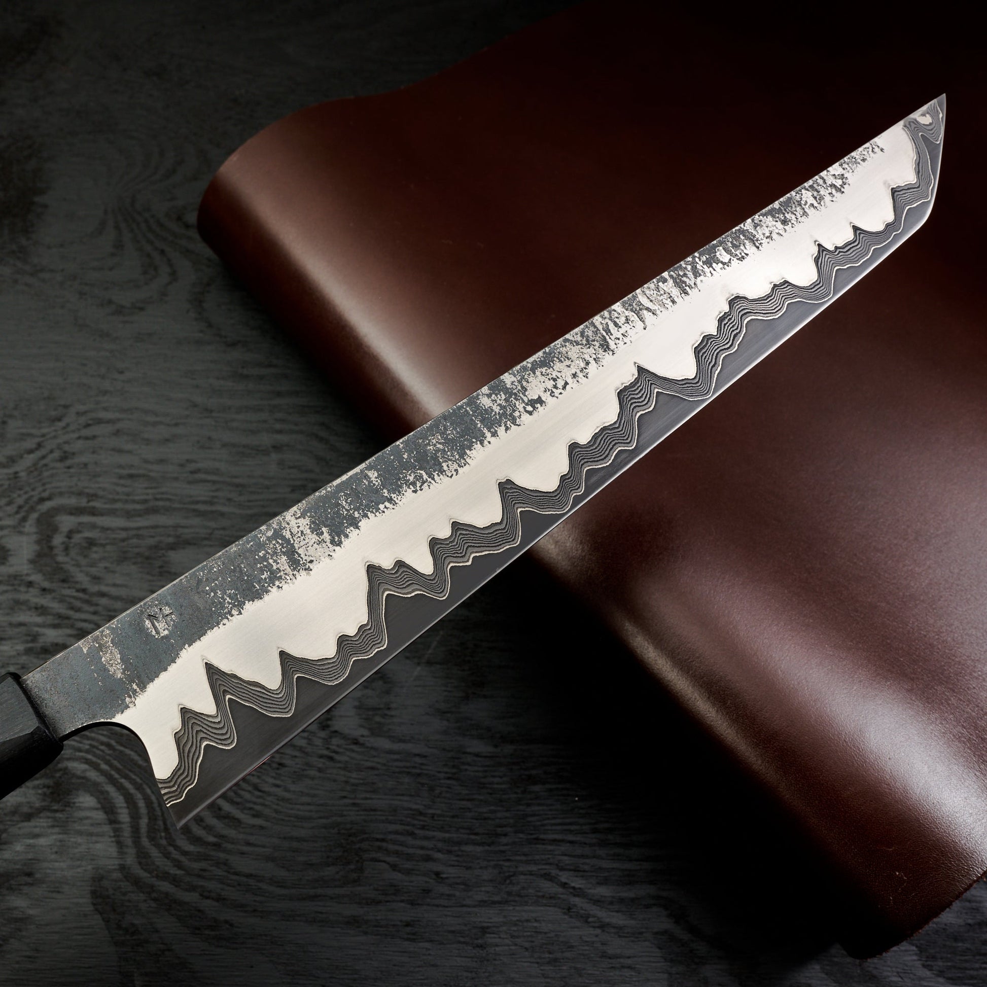 Sujihiki 315mm Ku Mai 1.2519 Core – side profile