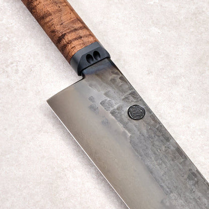 Sujihiki 335mm Wave Blackout Short-Neck 1.2519 – detail view