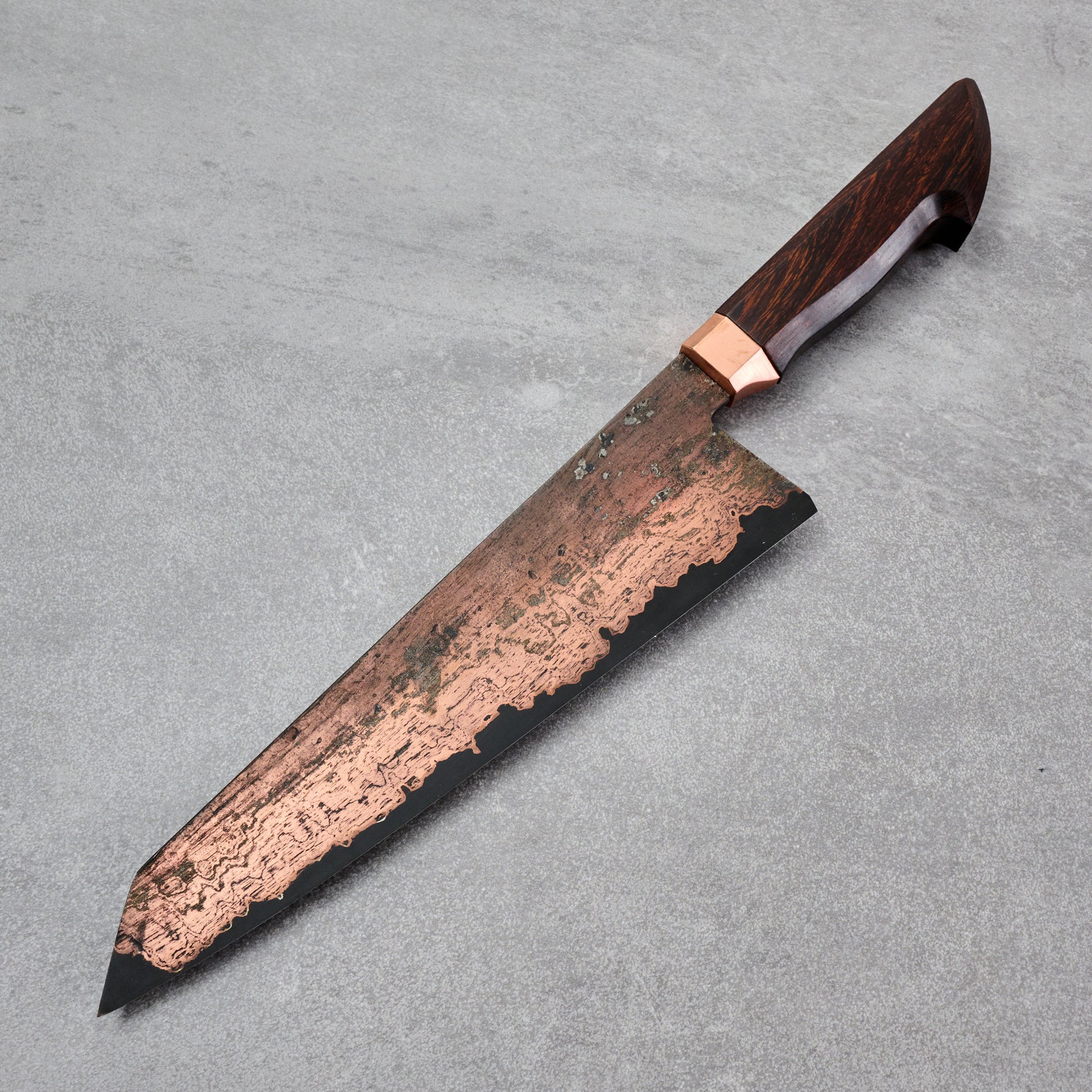 Gyuto 230mm Copper Etched Wrought SanMai SheffCut Core
