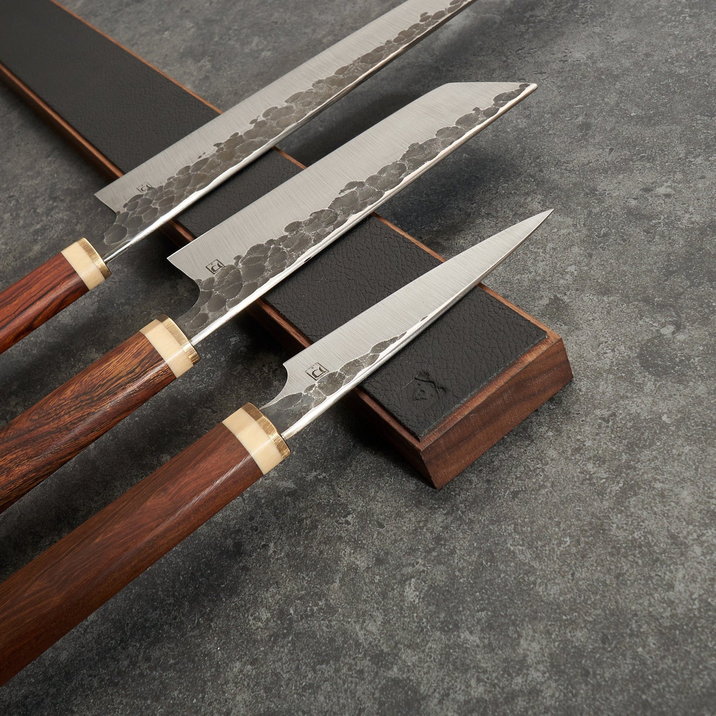 Wabi Sabi Kitchen Knife Set – side profile