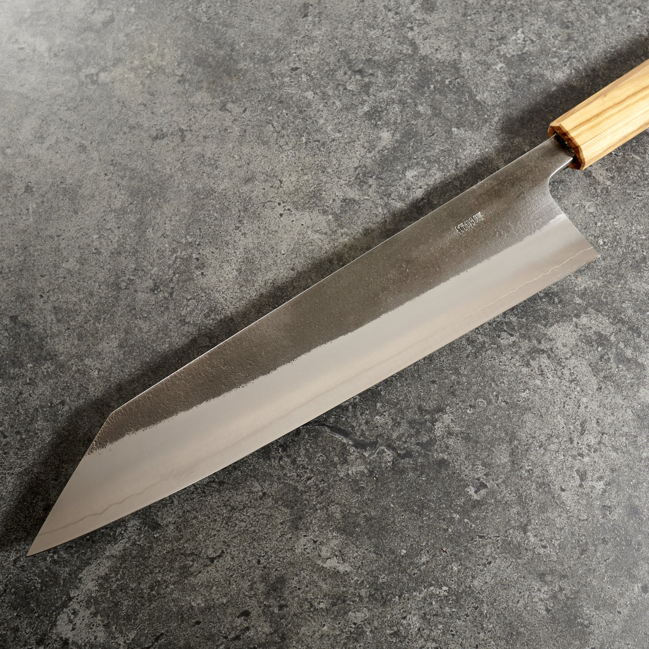 Yoshikane SKD Kiritsuke 240mm with Mono Olive Wood Handle - Profile