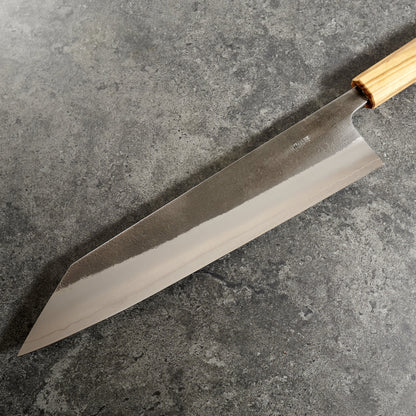 Yoshikane SKD Kiritsuke 240mm with Mono Olive Wood Handle - Profile