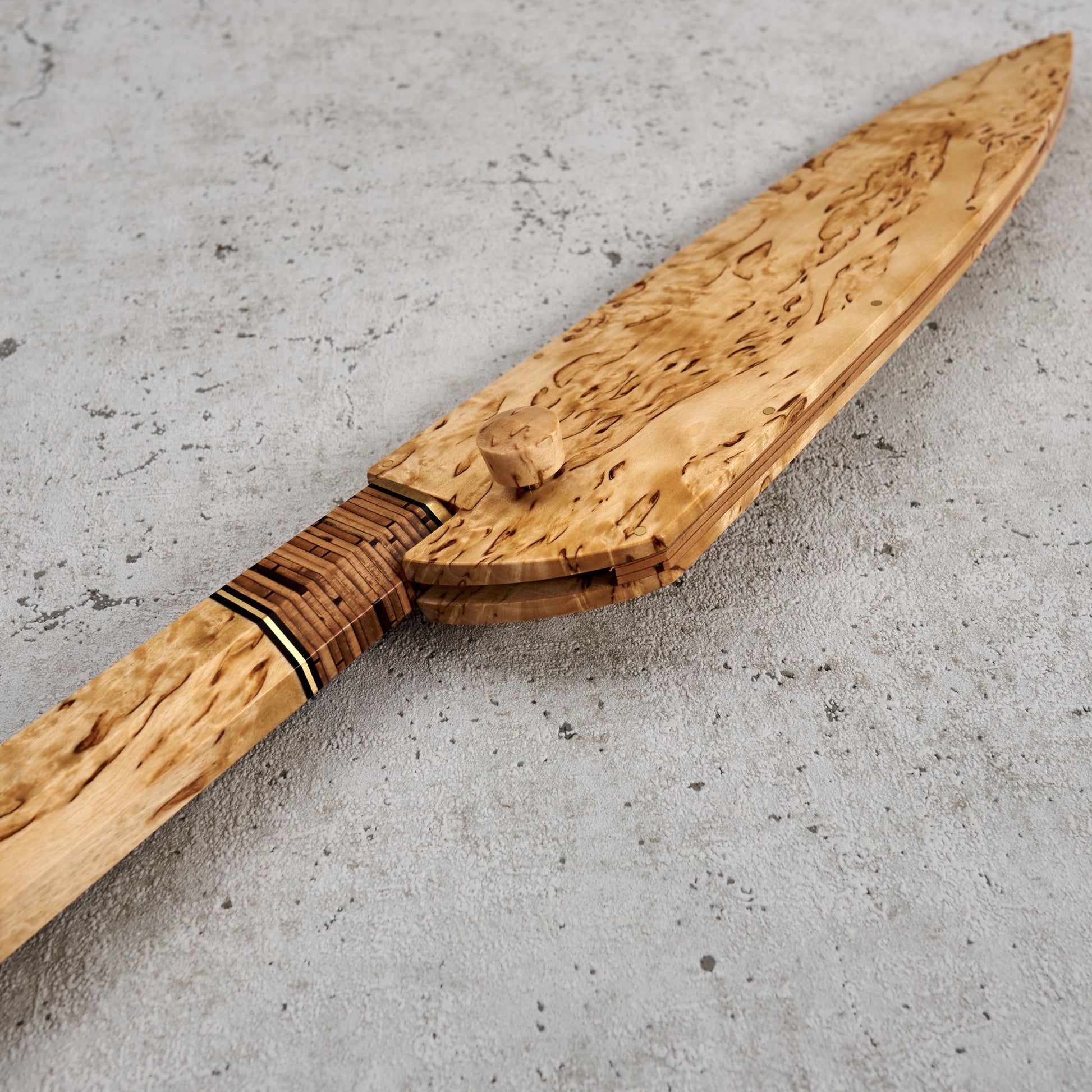 Gyuto 240mm Yuzen Damascus San Mai – view 8