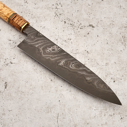 Gyuto 240mm Yuzen Damascus San Mai – view 6