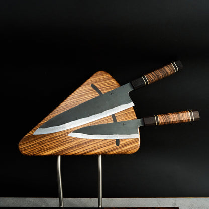 Milan X JustNoble Zebrano Mise-En-Place Set – side profile
