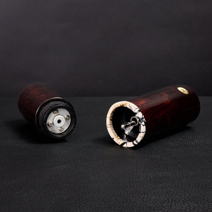 nobleMill® Peppermill African Blackwood Burl – side profile